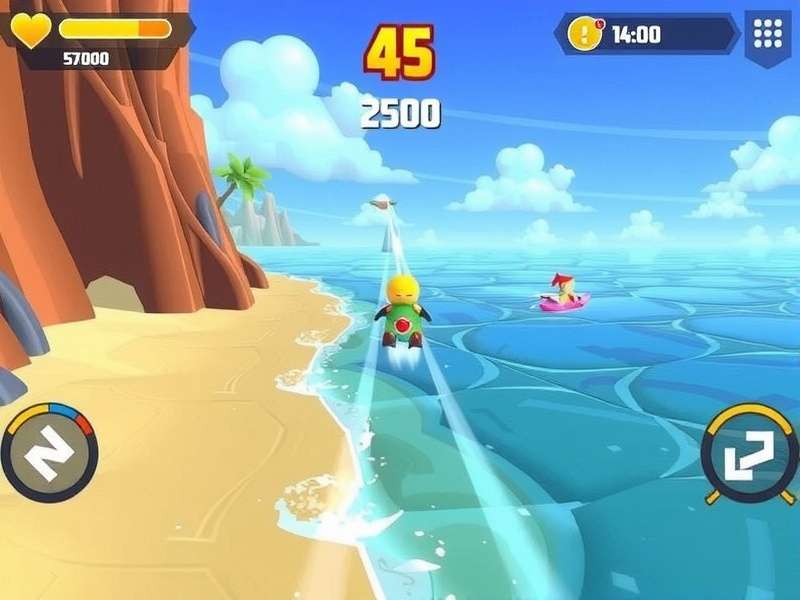 Seaside Dash Dynamo gameplay screenshot
